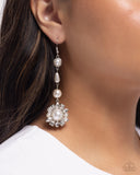Pearly Plot Twist - White Earrings