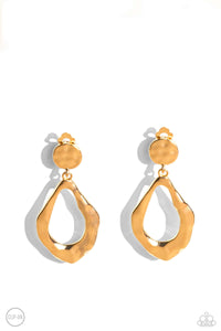 âMetallic Mezzanine - Copper Clip-On Earring