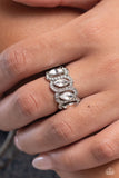 Staggering Sparkle - White Ring