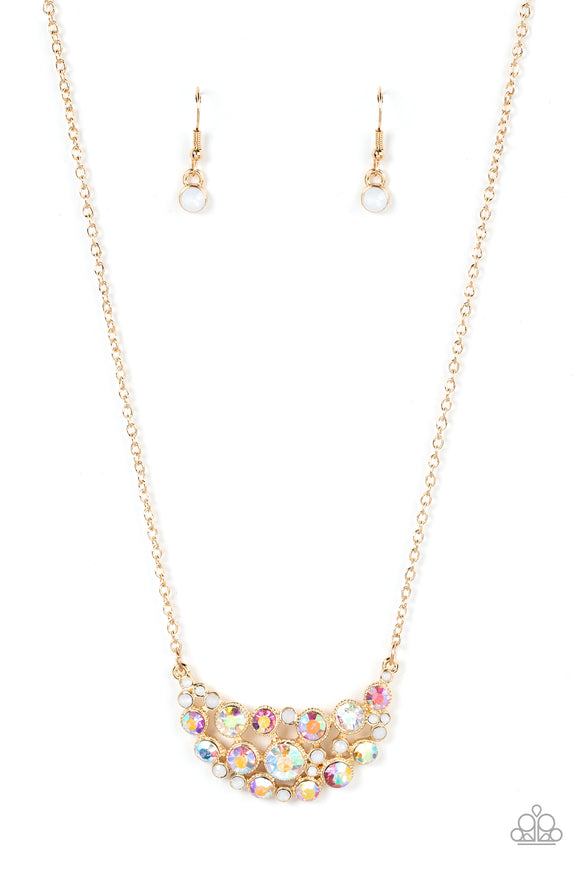 Effervescently Divine - Gold Necklace