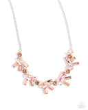 Serene Statement - Orange Necklace