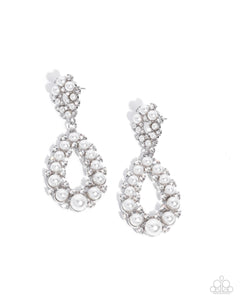 Dapper Debut - White Earrings