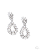 Dapper Debut - White Earrings