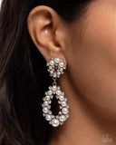 Dapper Debut - White Earrings