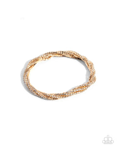 Twisted Triumph - Gold Bracelet