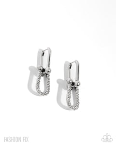 Heightened Haute - White Hoop Earrings