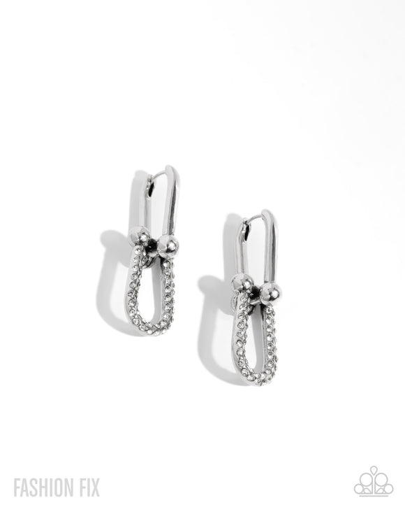 Heightened Haute - White Hoop Earrings