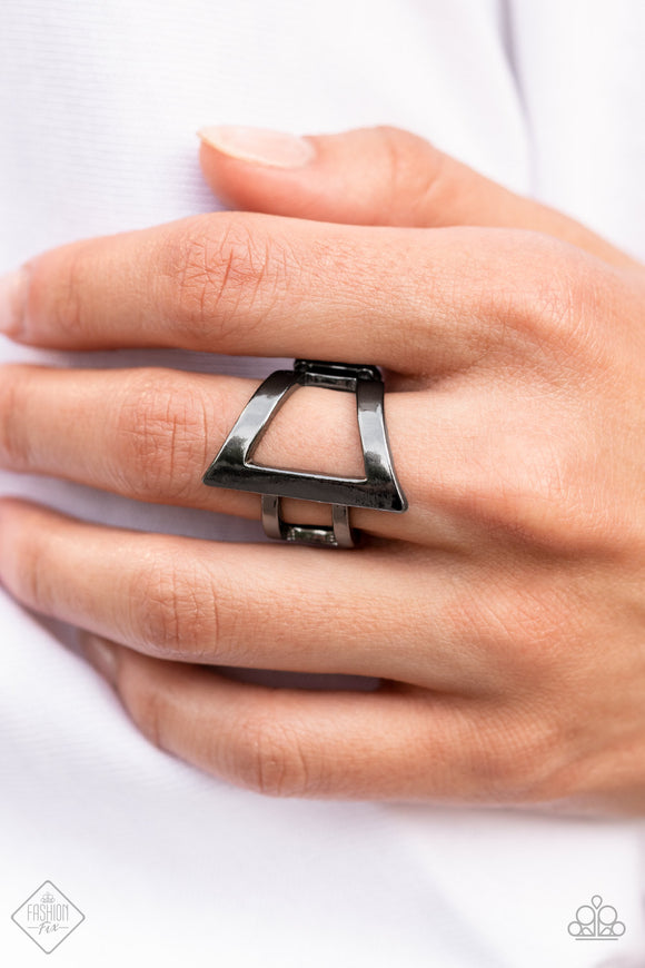 Rebel Edge gunmetal ring