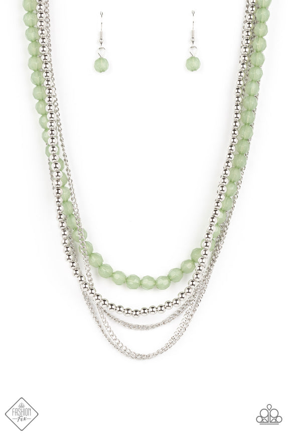 Boardwalk Babe - Green Necklace