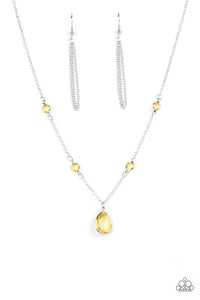 Romantic Rendezvous - Yellow Necklace