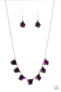 Experimental Edge - Purple Necklace