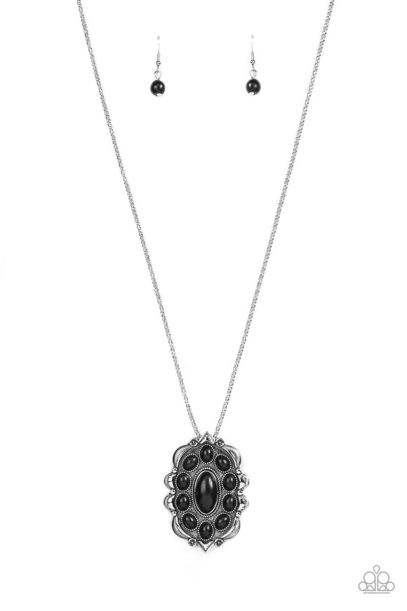 Mojave Medallion - Black Necklace