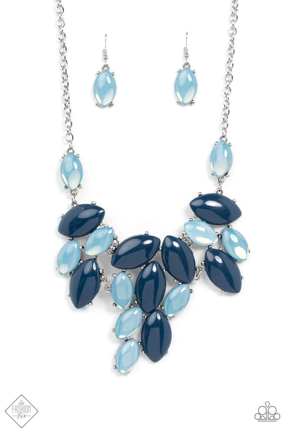 Date Night Nouveau - Blue Necklace