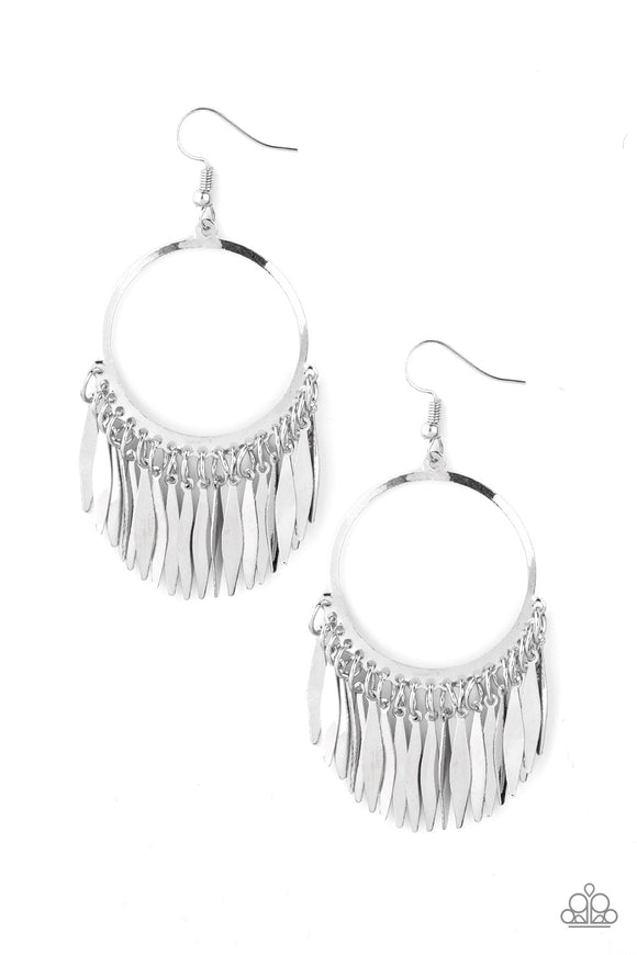 Radiant Chimes - Silver Earrings