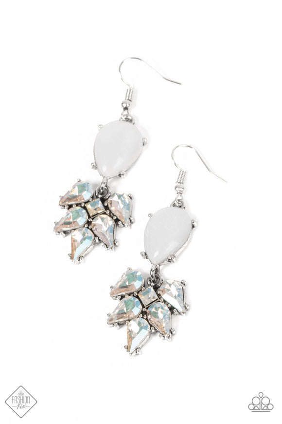 Ethereal Effervescence - White Earrings