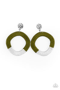 Thats a WRAPAROUND - Green Earrings