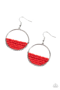 Head-Over-Horizons - Red Earrings