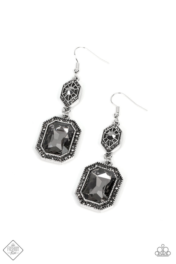 Starry-Eyed Sparkle - Silver Earrings