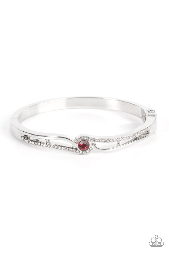 Top-Shelf Shimmer - Red Bracelet