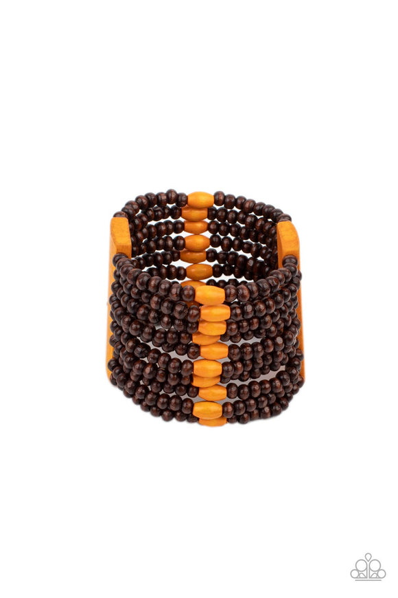 Tropical Trendsetter - Orange Bracelet